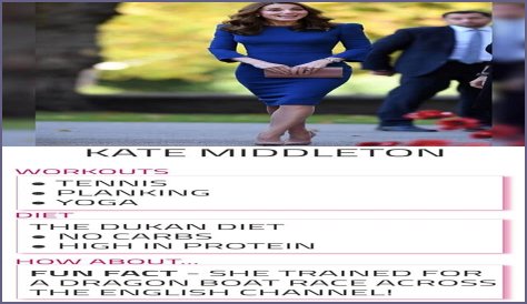 Kate Middleton 2016 Workout Routine Diet Plan